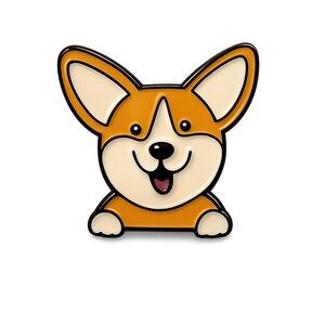 Corgi Enamel Pin